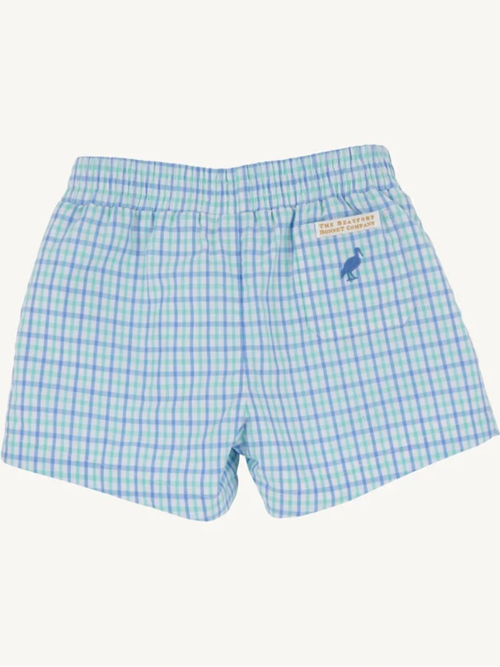 The Beaufort Bonnet Company TBBC Sheffield Shorts Blvd Blue Turk Teal Check 0-3M - Picture 3 of 8